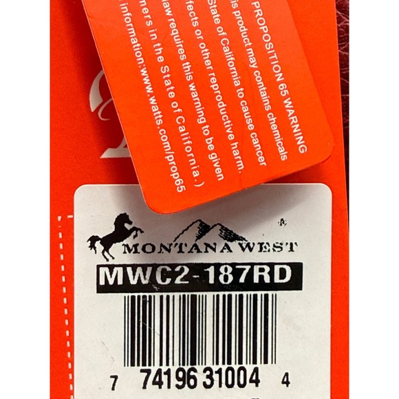 Wrangler Montana West Red Faux Leather Tote Bag Purse Handbag with Pouch - Picture 13 of 13